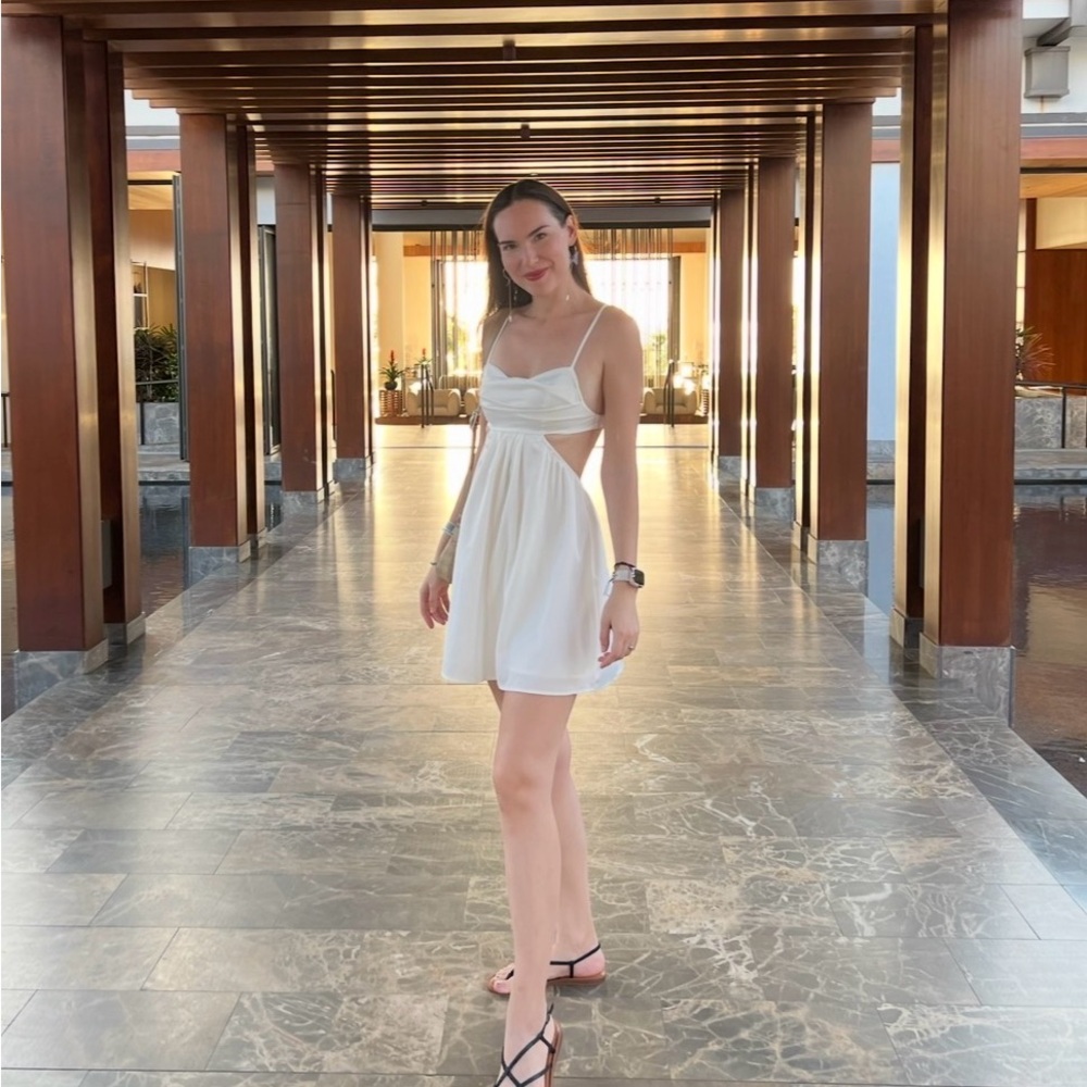 Elegant White Mini Dress